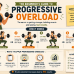 Beginner performing strength training with weights to practice progressive overload